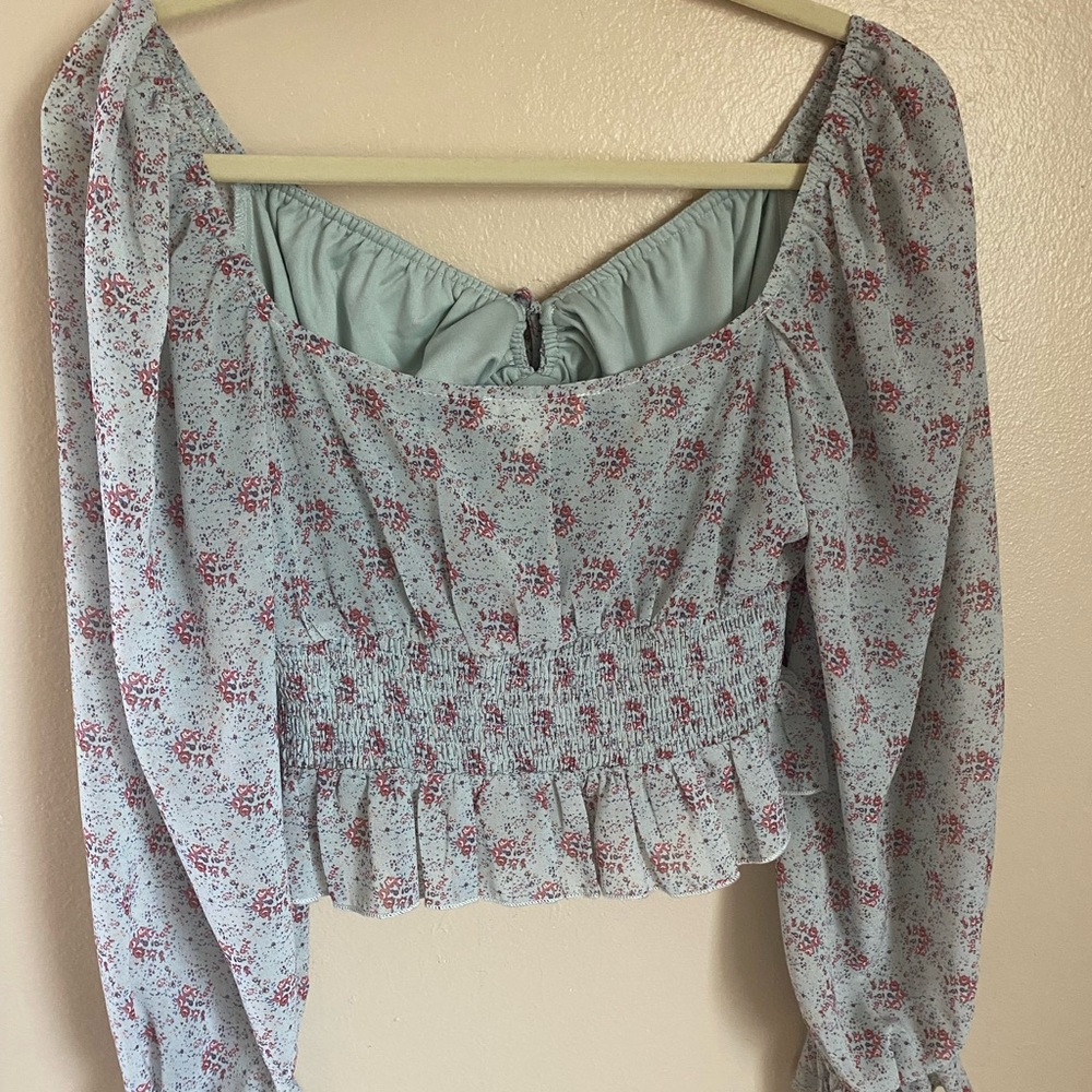 French Kiss off shoulder crop top